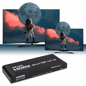 Qoltec 51798 aktyvus HDMI skirstytuvas 4 x HDMI 4K x 2K | 3,4 Gb/s