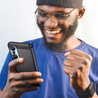 Karbono dėklas telefonui Infinix Hot 20S (m) - juodas