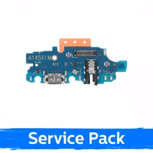 Įkrovimo jungtis suderinama su Samsung A145F A14 su lanksčiąja plokštele / Plata (Service Pack)