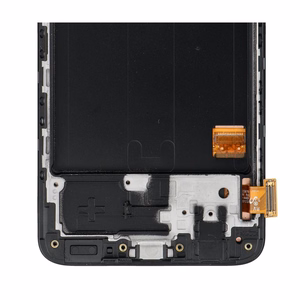 AMOLED LCD-дисплей FIXCELL с рамкой для SAMSUNG A40, черный (замененное стекло)