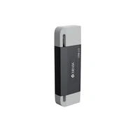Devia kortelių skaitytuvas 2in1 EL239 USB/USB-C 2.0 juodas