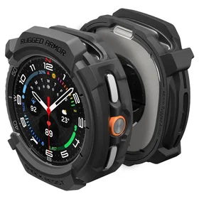 Spigen Rugged Armor dėklas laikrodžiui Samsung Galaxy Watch 8 Classic 46mm - matinis juodas