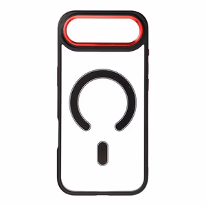 Dėklas telefonui COLOR EDGE MAG COVER suderinamas su MagSafe IPHONE 17 Air - juodas raudonas
