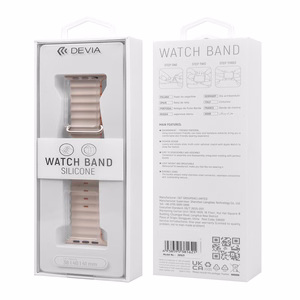 "Devia" dirželis "Deluxe Sport6", skirtas "Apple Watch" 44mm/ 45mm/ 46mm/ 49mm juodai oranžinis