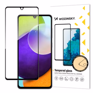 LCD apsauginis stikliukas "Wozinsky 5D Full Glue" Samsung A336 A33 5G pritaikytas dėklui juodas