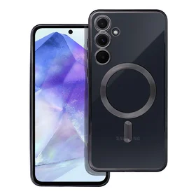 ELECTRO MAG COVER magnetinis dėklas telefonui, suderinamas su MagSafe, skirtas SAMSUNG A55, juodas