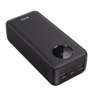 BWOO 22,5W 30000 mAh power bank with LCD screen, black