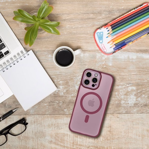 Dėklas Samsung A27 Variete Mag Cover suderinamas su MagSafe violetinis