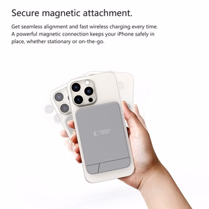 Išorinė baterija Tech-Protect PB14 LifeMag MagSafe 10000 mAh - pilka