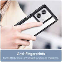 Dėklas telefonui Xiaomi Redmi Note 13 5G su gelio rėmeliu - juodas