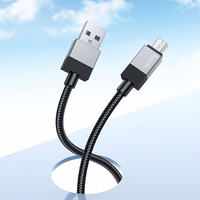 Kabelis USB A į Micro USB Hoco 2,4A 1 m X110 juodas