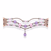 Apple Watch apyrankės kilpa 38/40/41 dizainas 4 auksinovioletinė