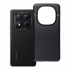 Dėklas telefonui CARBON PREMIUM XIAOMI Redmi Note 14 Pro Plus 5G juodas