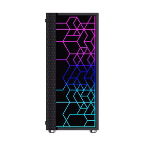 Gembird Fornax 2500 ARGB Gaming ATX Midi Tower su apšvietimu juodas kompiuterio korpusas
