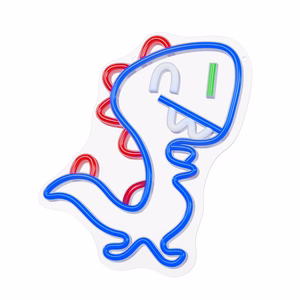 Neon PLEXI LED JURASSIC BABY DINO mėlynas FLNJ01 Forever Light