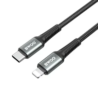 BWOO pintas kabelis USB-C - Lightning 2m 30W juodas