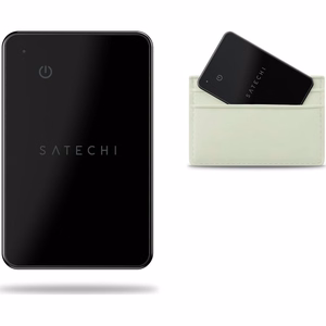 Lokatorius, suderinamas su "Apple Find My Satechi" piniginės kortelės forma ST-LFAWCK juoda