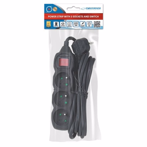 Esperanza ELK211K power extension 3 m 3 AC outlet(s) Indoor Black
