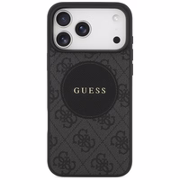 Guess 4G Circle Classic Logo Magnetinis dėklas telefonui iPhone 17 Pro Max - juodas