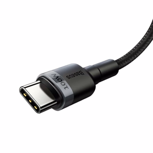 USB kabelis Baseus Cafule PD100W Type-C 2.0m pilkas-juodas CATKLF-ALG1