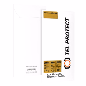 Grūdintas stiklas Tel Protect 10X Privacy Titanium for Iphone 15 Pro (vokas)