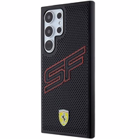 Ferrari Big SF Perforated dėklas telefonui Samsung Galaxy S24 Ultra - juodas