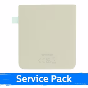 Galinis dangtelis, suderinamas su Samsung F711 Z Flip3 / Kreminis / (Service Pack)