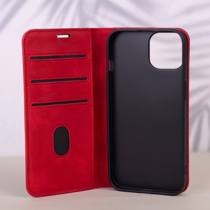 Smart Suede dėklas Honor 600 / Honor 600 Pro, raudonas