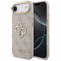 Guess 4G Charms Collection Magnetinis dėklas telefonui iPhone 17 Pro - rudas