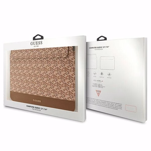 Guess GCube dryžuotas 14" nešiojamojo kompiuterio dėklas - rudas