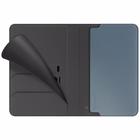 Paso dėklas UNIQ Belmont z Apple Find My RFID apsauga pilkai mėlynas