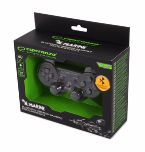 Esperanza EGG109K žaidimų valdiklis juodas Bluetooth Joystick analoginis Playstation 3