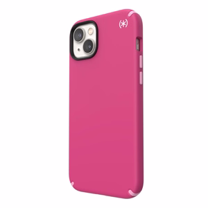 Speck Presidio2 Pro case for iPhone 15 Plus / 14 Plus, with Microban antimicrobial protection, Digital Pink / Blossom Pink / White