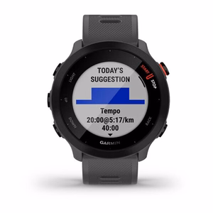 Garmin Forerunner 55 MIP 42 mm Skaitmeninis 208 x 208 pikseliai Lietimui jautrus ekranas Pilka GPS (palydovinis)