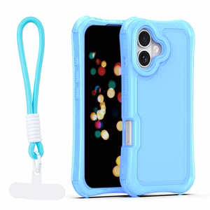 Safepop dėklas su dirželiu skirtas iPhone 17 6,3" mėlynas