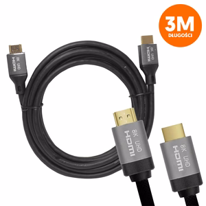 HDMI-HDMI Laidas v2.1 8K 3m Juodas