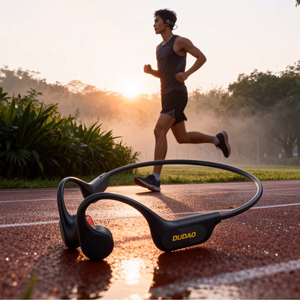 Dudao U22 Bluetooth 5.2 Bone Conduction Ausinės with Headband - juodas