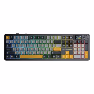 F108 Pro Gray+Orange+Deep Gray Reaper Switch RGB klaviatūra AULA