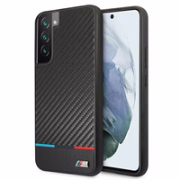 Dėklas telefonui BMW M Collection Triangles Case Samsung Galaxy S22+ - juodas