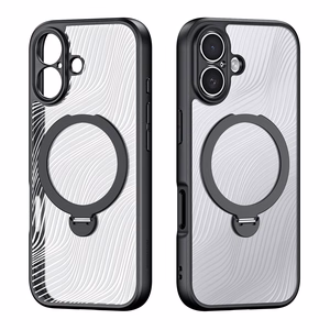 Чехол Dux Ducis Aimo Mag Stand совместимый с MagSafe для iPhone 17 чёрный