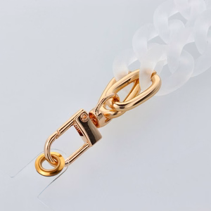 PANAMA telefono dirželis, pakabukas / virvelės ilgis 40 cm (20 cm kilpoje) / ant riešo – baltas
