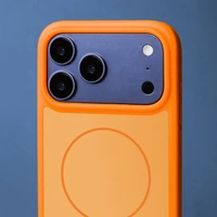 Frame Thin Mag dėklas for iPhone 16 6,1" oranžinis