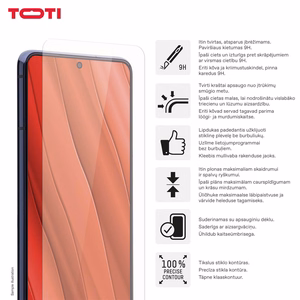 Grūdintas stiklas 2D ekrano apsauga, skirta Samsung Galaxy A26/A16/A17, skaidri