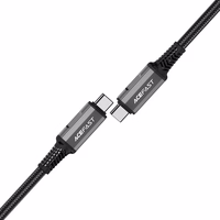 Acefast C1-09 USB-C / USB-C USB4 PD3.1 kabelis 5A 1m - pilkai juodas