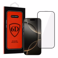 Tel Protect Full Glue 6D grūdintas stiklas Iphone 16 Pro/17 juodas