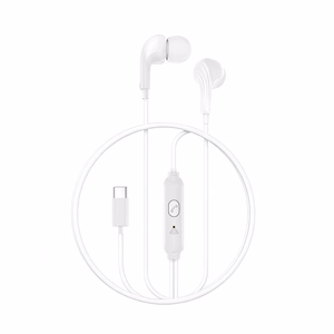 XO EP82 laidinės ausinės su USB-C jungtimi, baltos