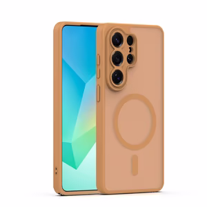 Mag Matt Чехол для Samsung Galaxy S25 Ultra коричневый защита камеры