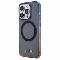 BMW Gradient Bumper Magnetinis dėklas telefonui iPhone 15 Pro Max - pilkas