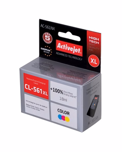 Activejet AC-561NX – trijų spalvų rašalo kasetė, pakeičia Canon CL-561XL, 18 ml, Supreme