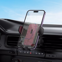 Automobilinis telefono laikiklis Hoco H64 (air vent) juodas